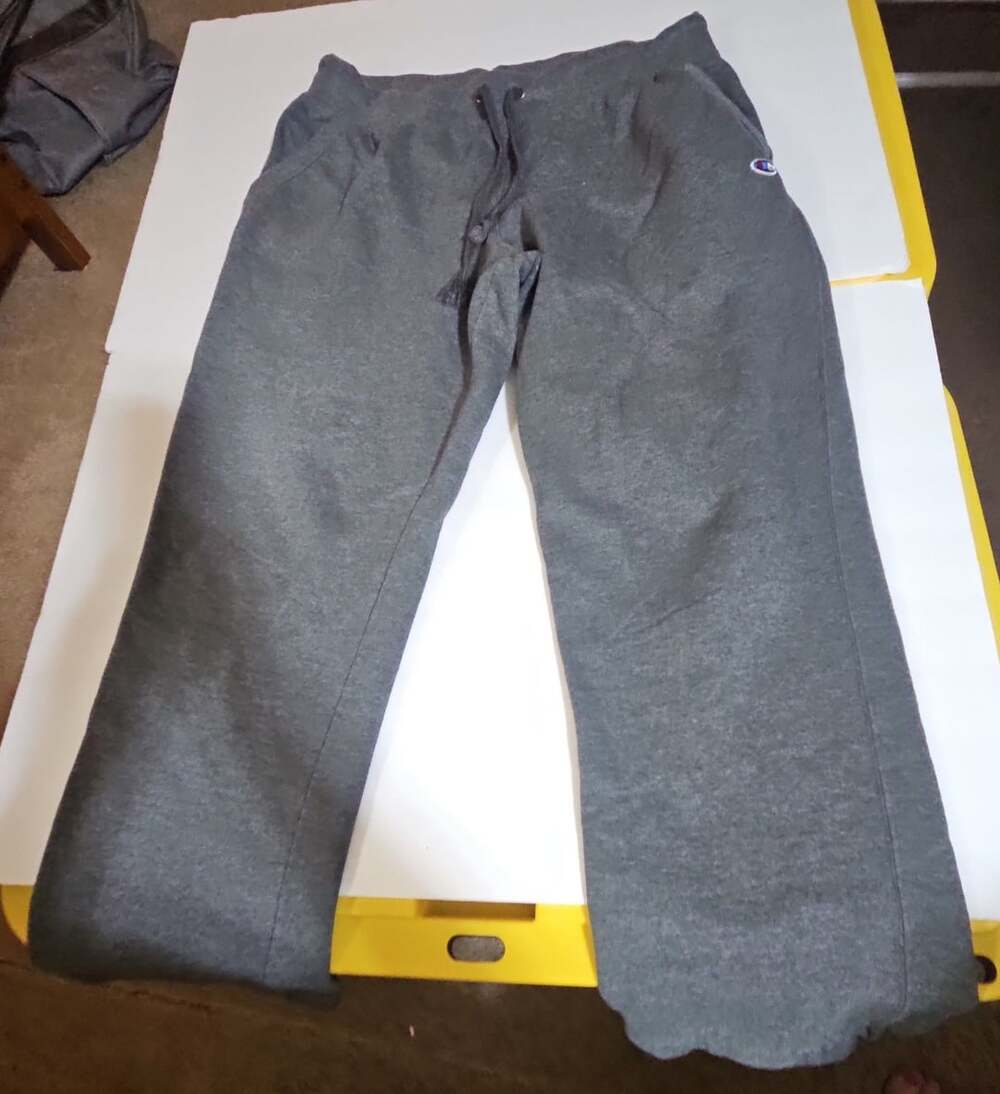 Champion Sweatpants Size 2XL Gray Open Bottom Fleece